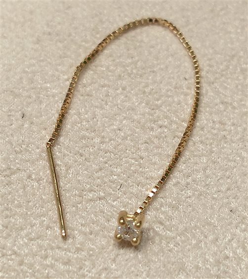 Single earring Dédié in Yellow Gold ORD0100 0201 GI - ORD0100 0201 GI